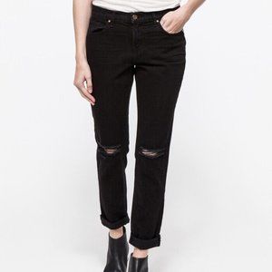 J Brand Jake Black Slim Boyfriend Fit Jeans, in Gothic (Black), Size 25